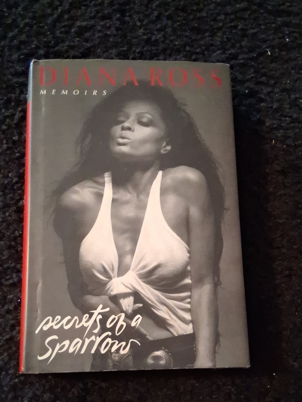 Diana Ross "Secrets of a Sparrow" Memoirs  Book - Black & White Cover